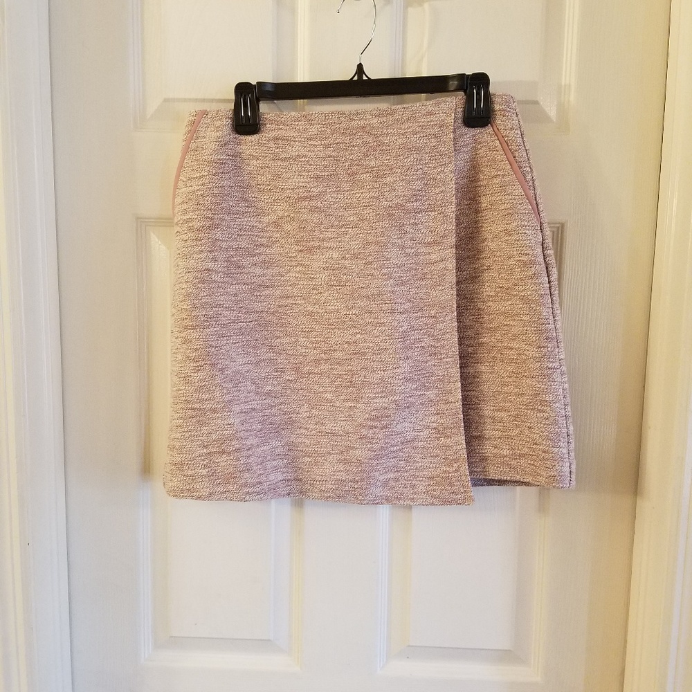Loft light pink tweed skirt